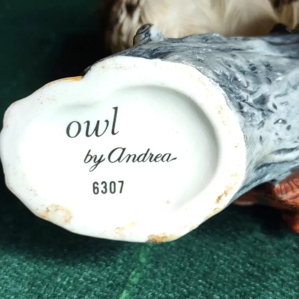 Vintage Porcelain Owls Figurine By Andrea by Sadek of Japan - Picture 3 of 5